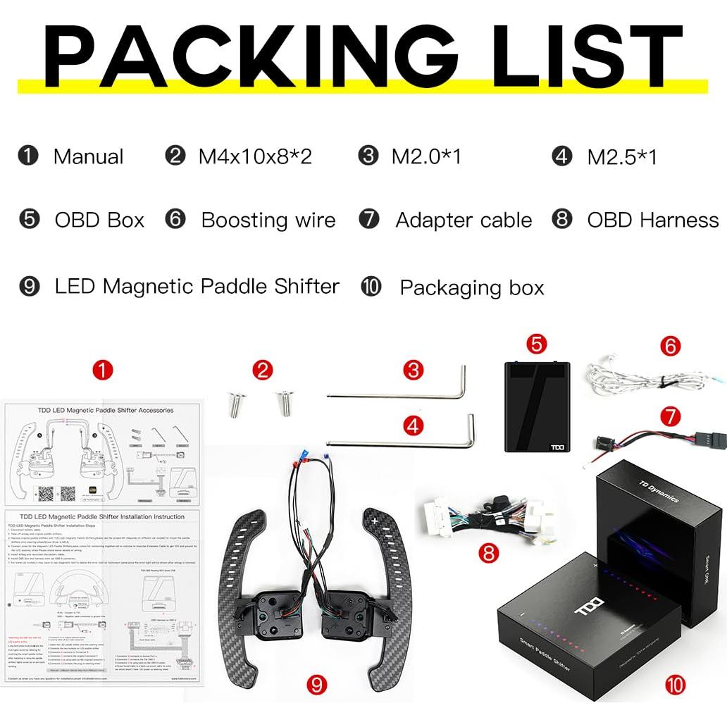 Palancas de Cambio LED TDD para Audi B9 A1 A2 A3 A4 A5 Q2 Q3 Q4 Q5