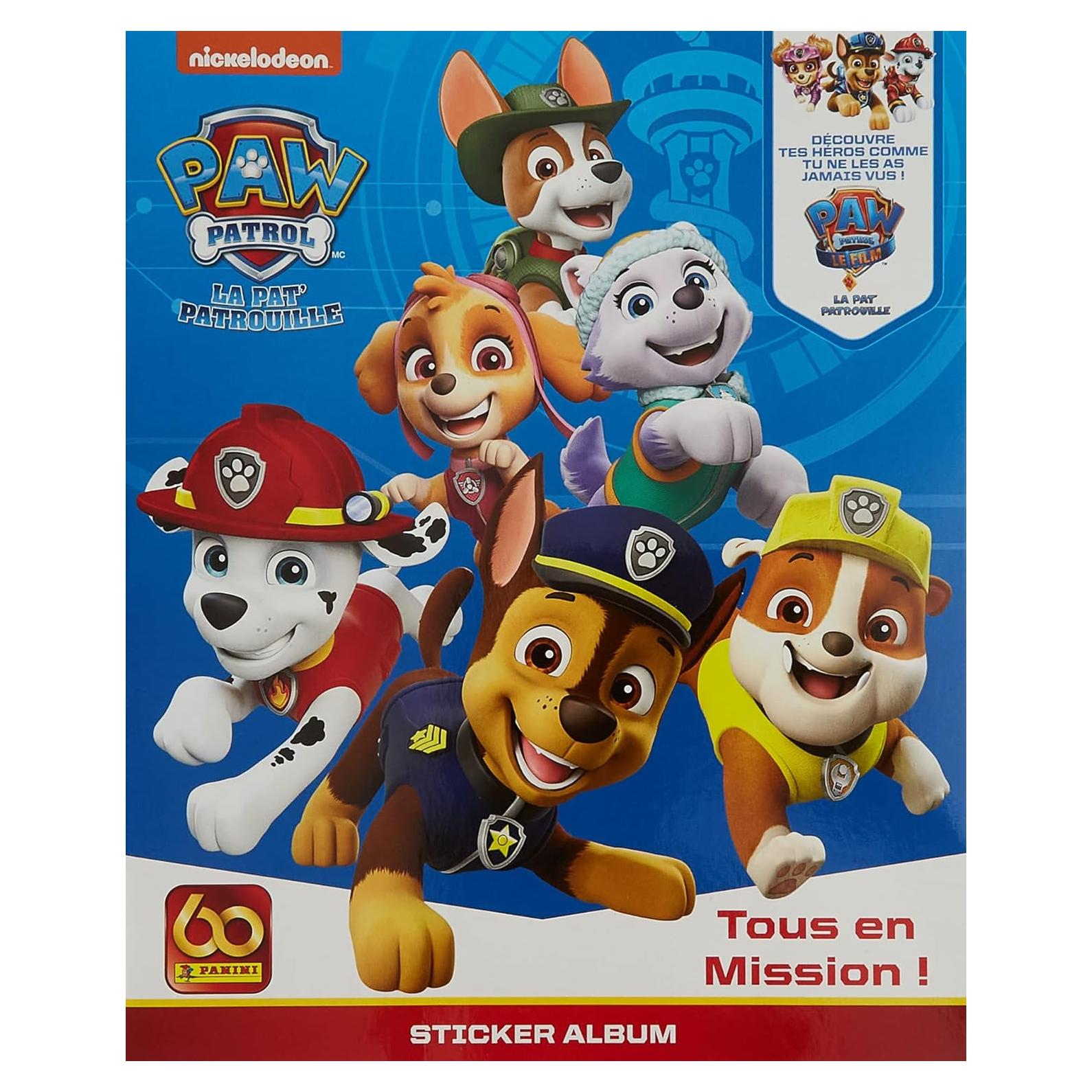 Pegatinas Paw Patrol Panini - Paquete Inicial 176 piezas