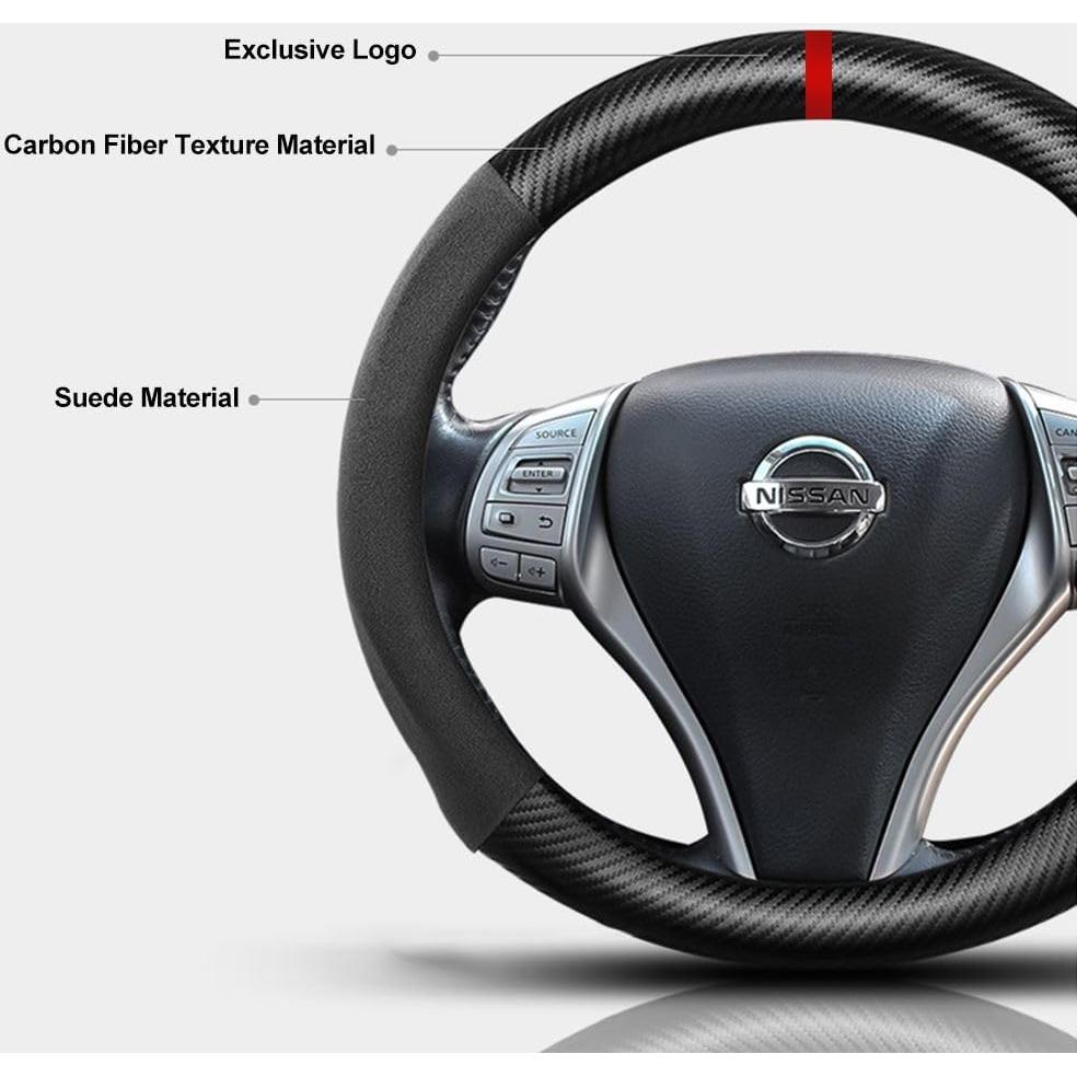 Cubierta de Volante K LAKEY Suede D 15" Antideslizante Ford