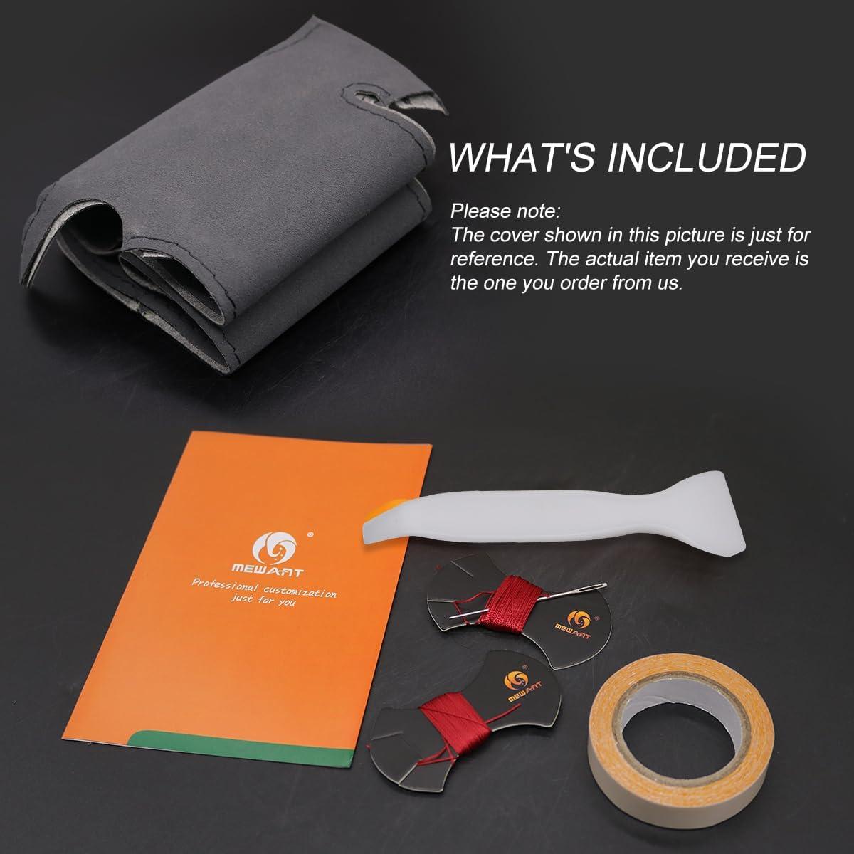 Cubierta de Volante de Cuero Genuino MEWANT para Ford F-150/F-250/F-350/F-450/F-550/F-600/F-650