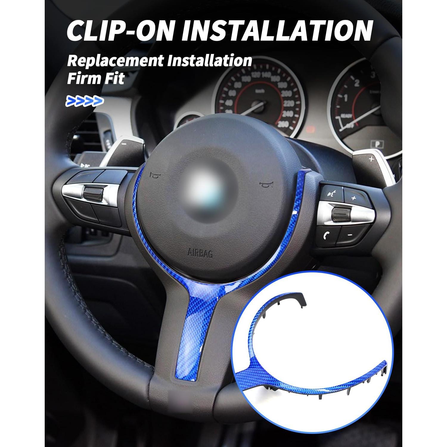 Cubierta de Moldura del Volante SHSBSCAR para BMW F20 F30 F32