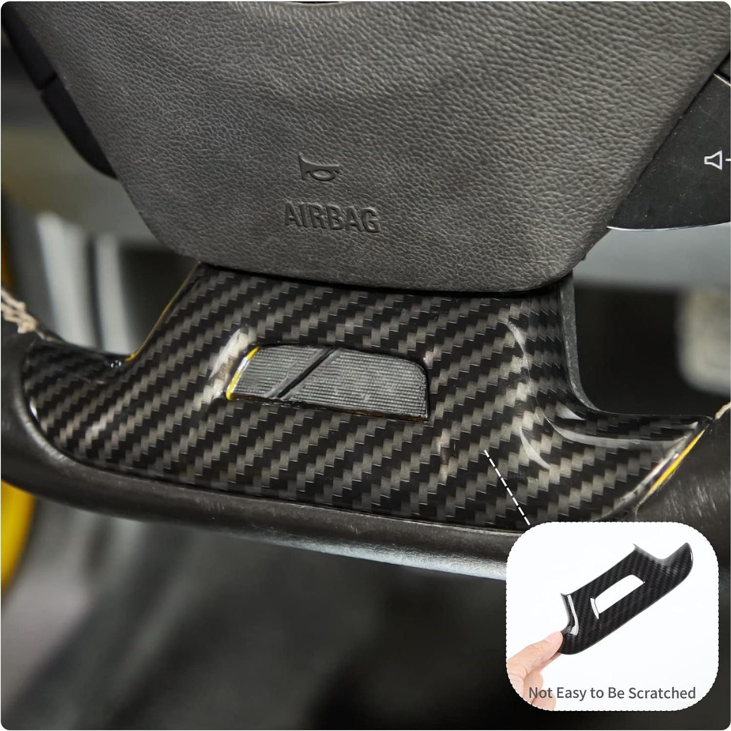 Cubierta de Volante de Fibra de Carbono RT-TCZ para Chevrolet Camaro 2016-2022