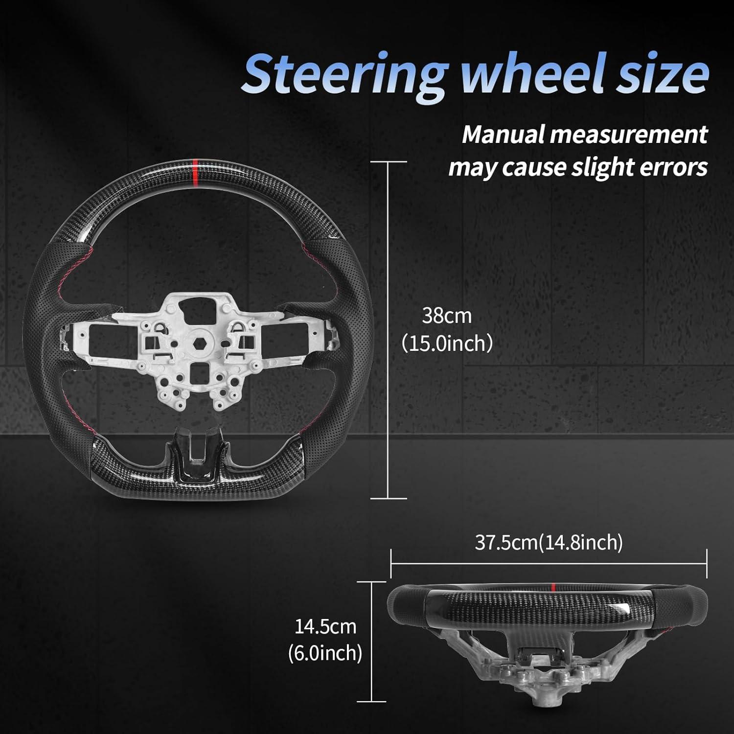 Volante de fibra de carbono EASSAFEX para Mustang 2018-2021