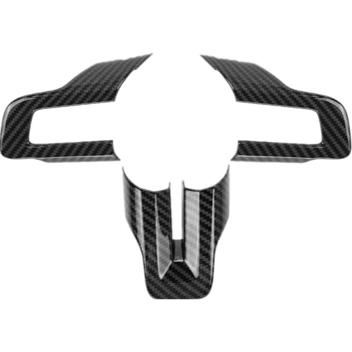 Cubierta de Volante KDFUHRUI para Ford Mustang 2015-2023 Fibra de Carbono