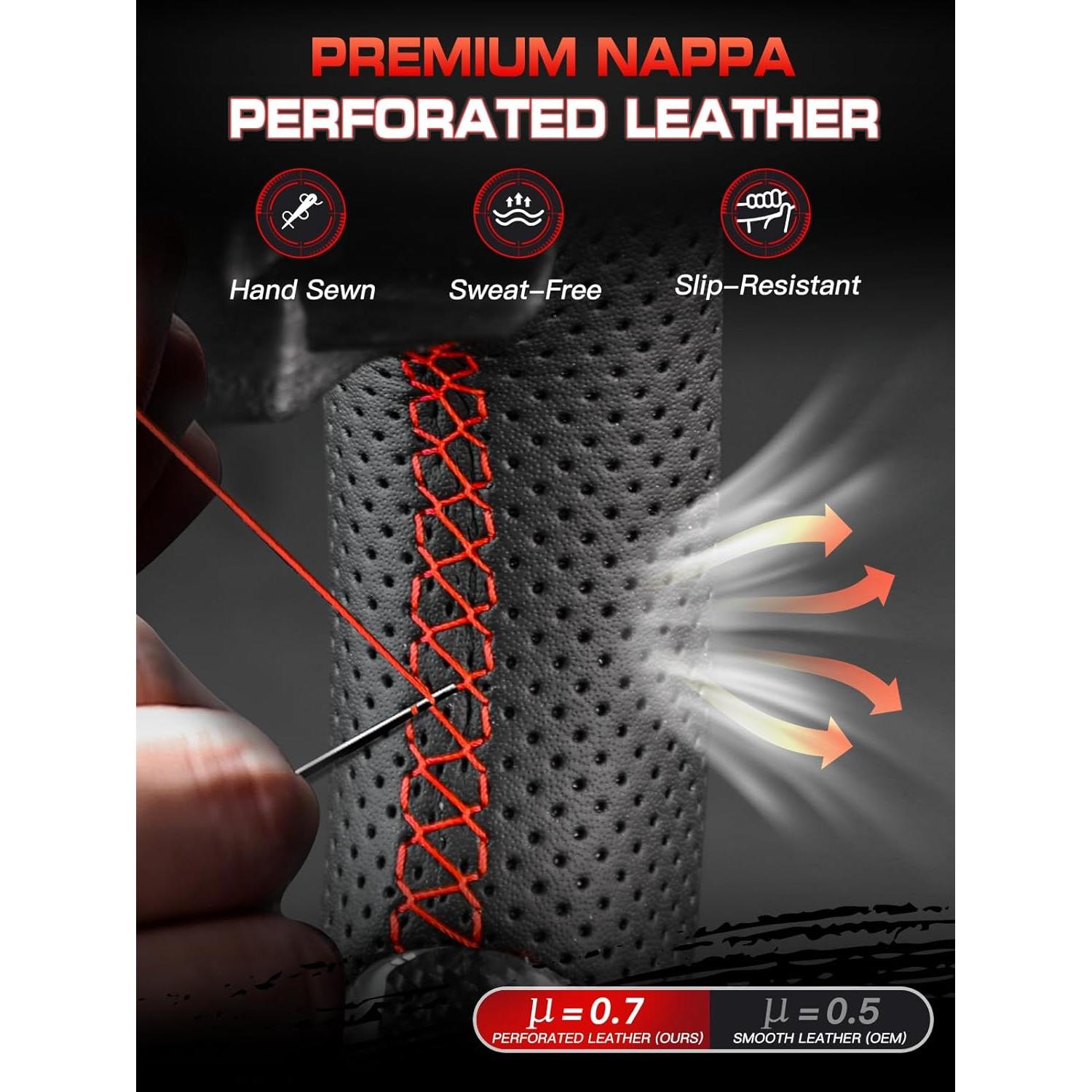 Volante D-shaped TESFEEL para Ford Mustang 2024-2025 Fibra de Carbono