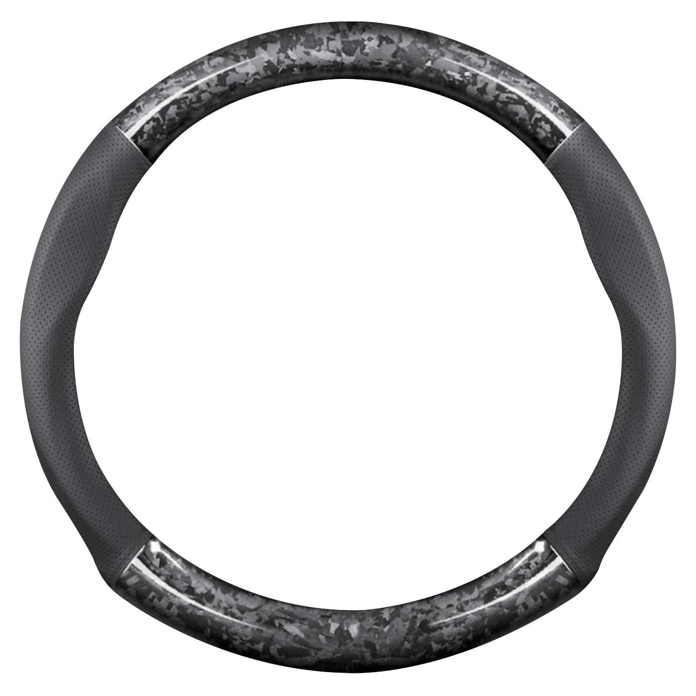 Manga de Volante Ergocar 37-38cm Fibra Carbono y Cuero