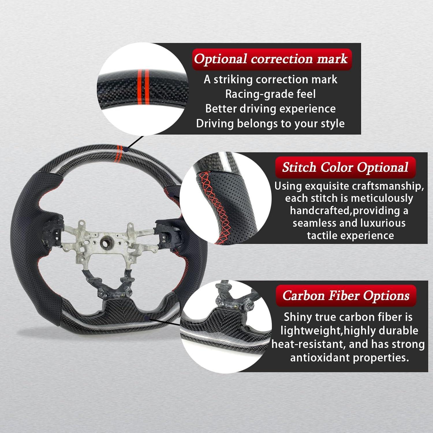 Volante de dirección ZDLZCF para Honda Civic Si 2012-2016