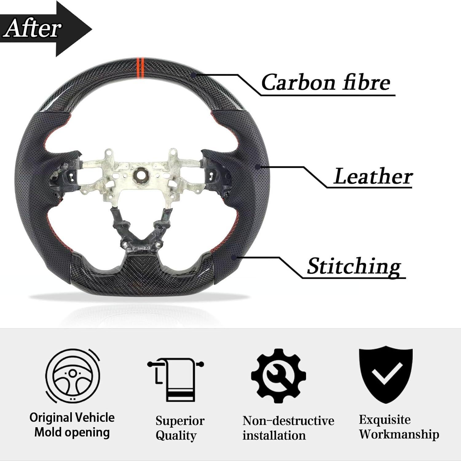 Volante de dirección ZDLZCF para Honda Civic Si 2012-2016