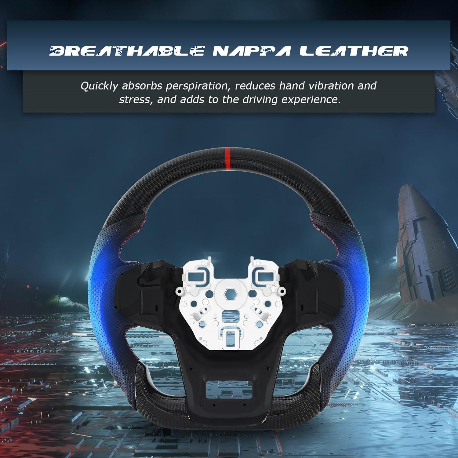 Volante de fibra de carbono VOONKE VKRC-FB para Ford Bronco 2021-2023