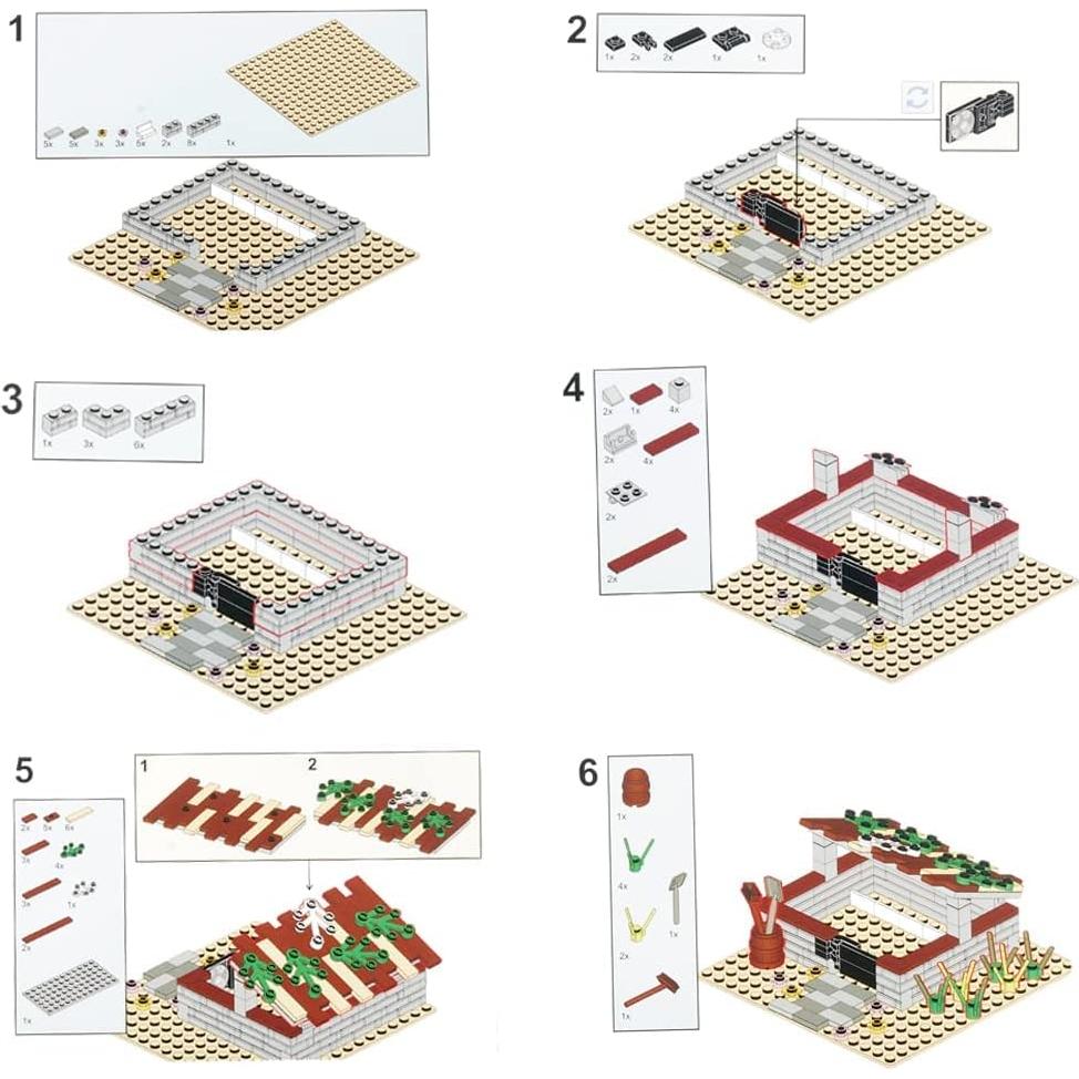 Juego de Bloques de Construcción BAENRCY Granja 100 Piezas