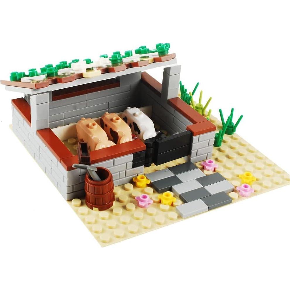 Juego de Bloques de Construcción BAENRCY Granja 100 Piezas