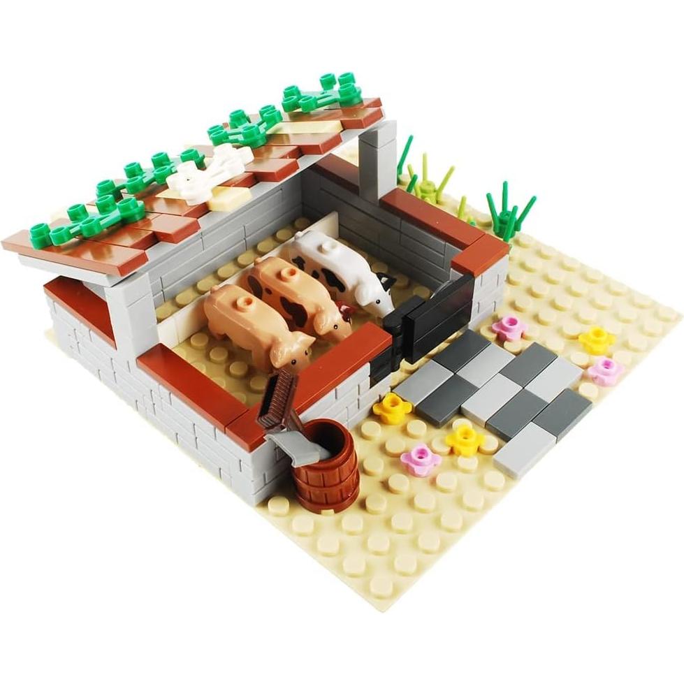 Juego de Bloques de Construcción BAENRCY Granja 100 Piezas