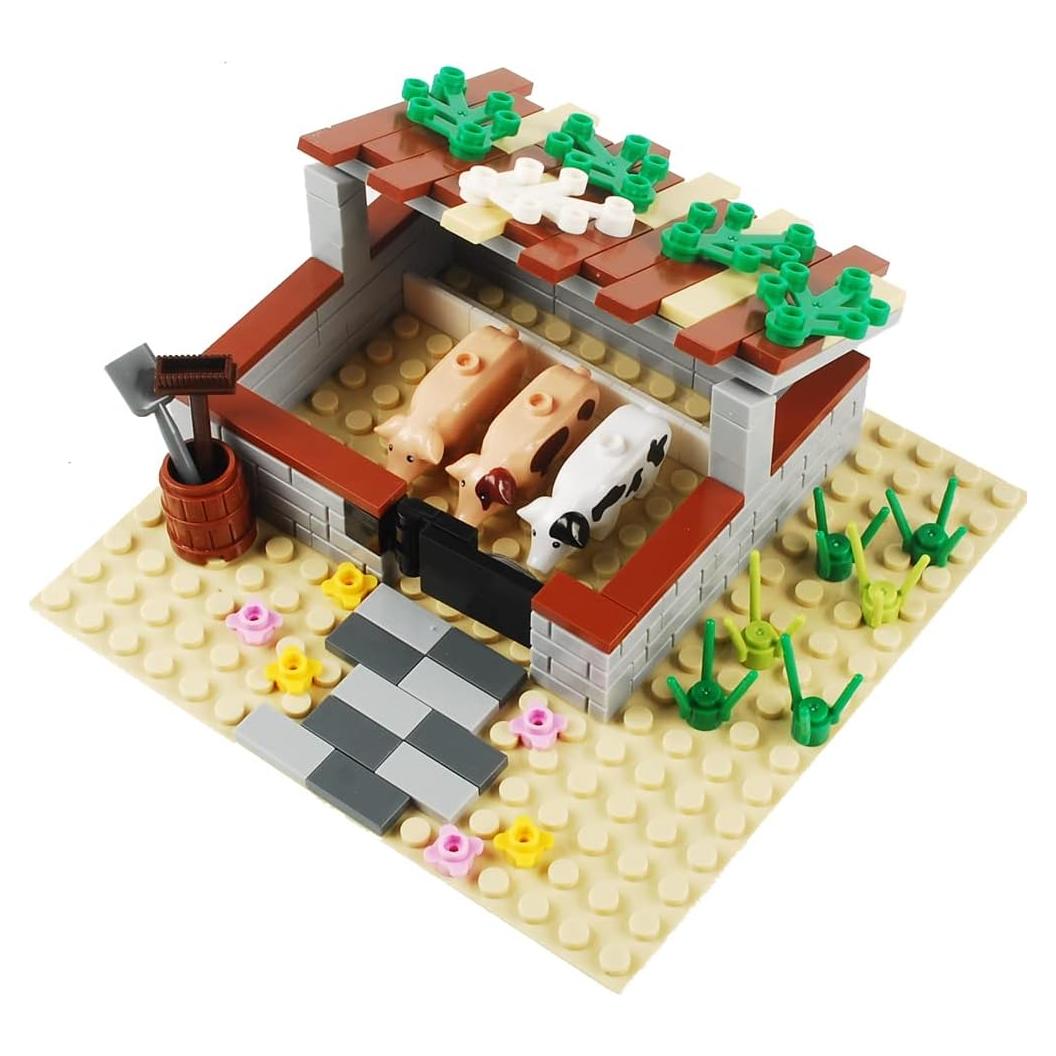 Juego de Bloques de Construcción BAENRCY Granja 100 Piezas