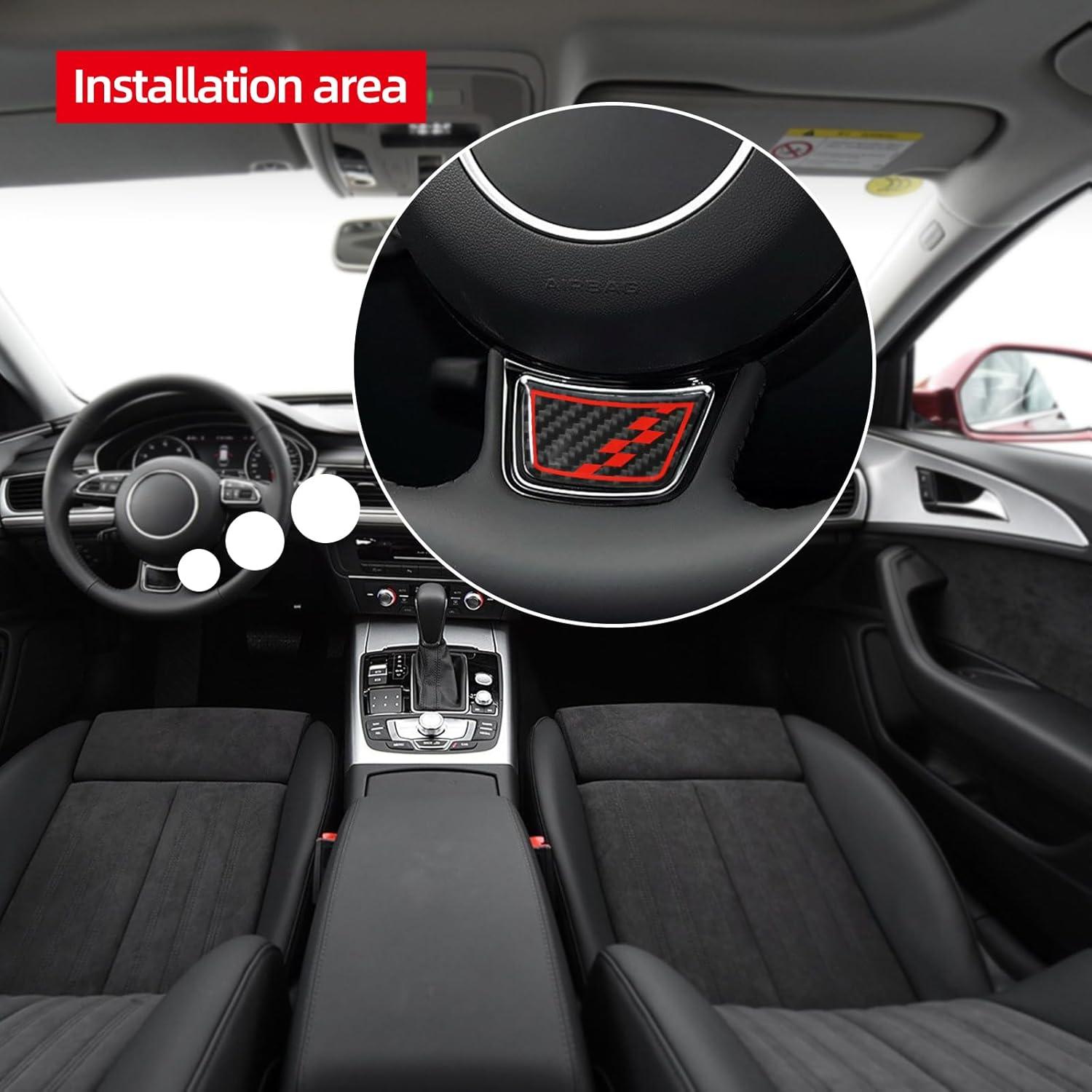 Sticker Panel Inferior Volante Carbono BETTERHUMZ Audi A6 2012-2018