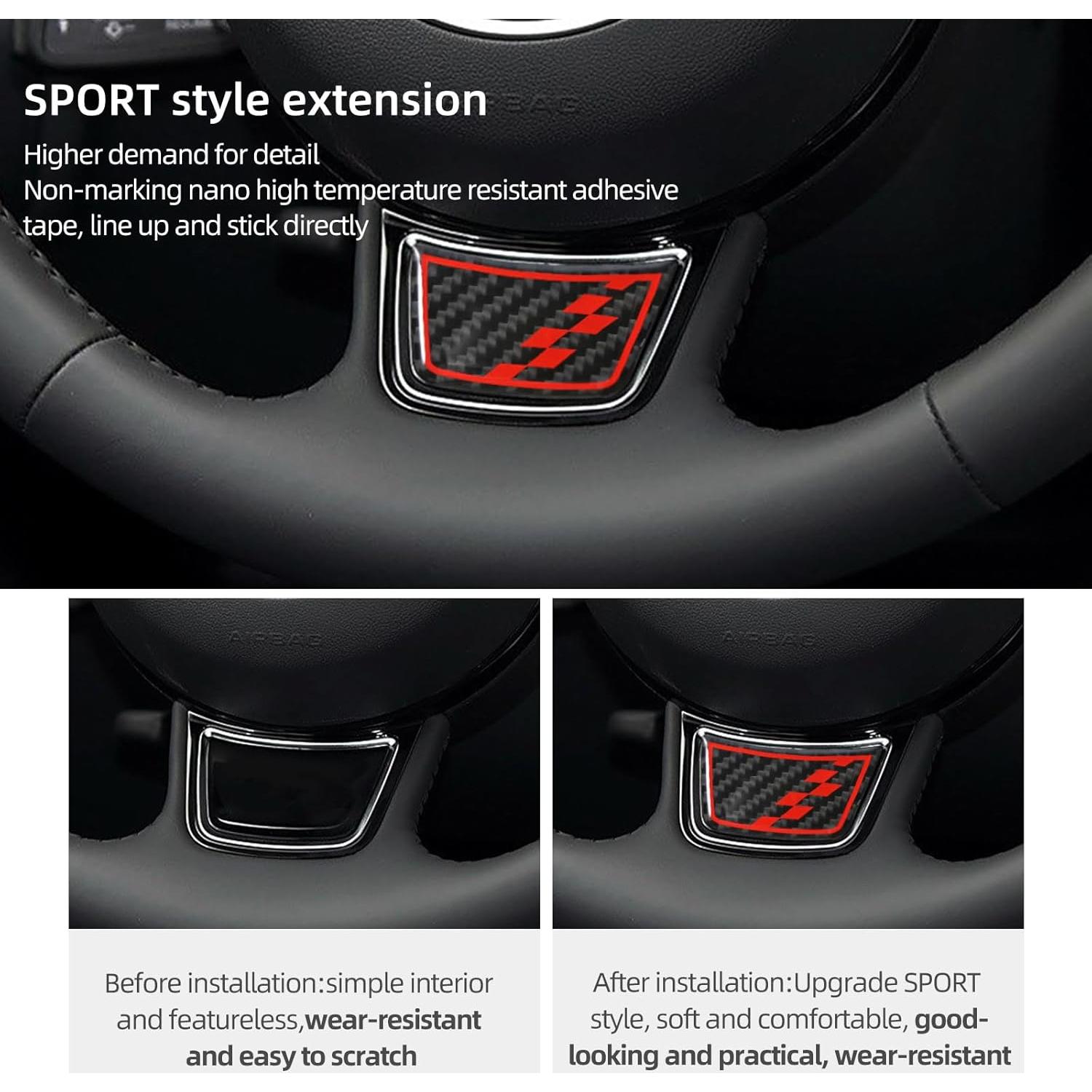 Sticker Panel Inferior Volante Carbono BETTERHUMZ Audi A6 2012-2018