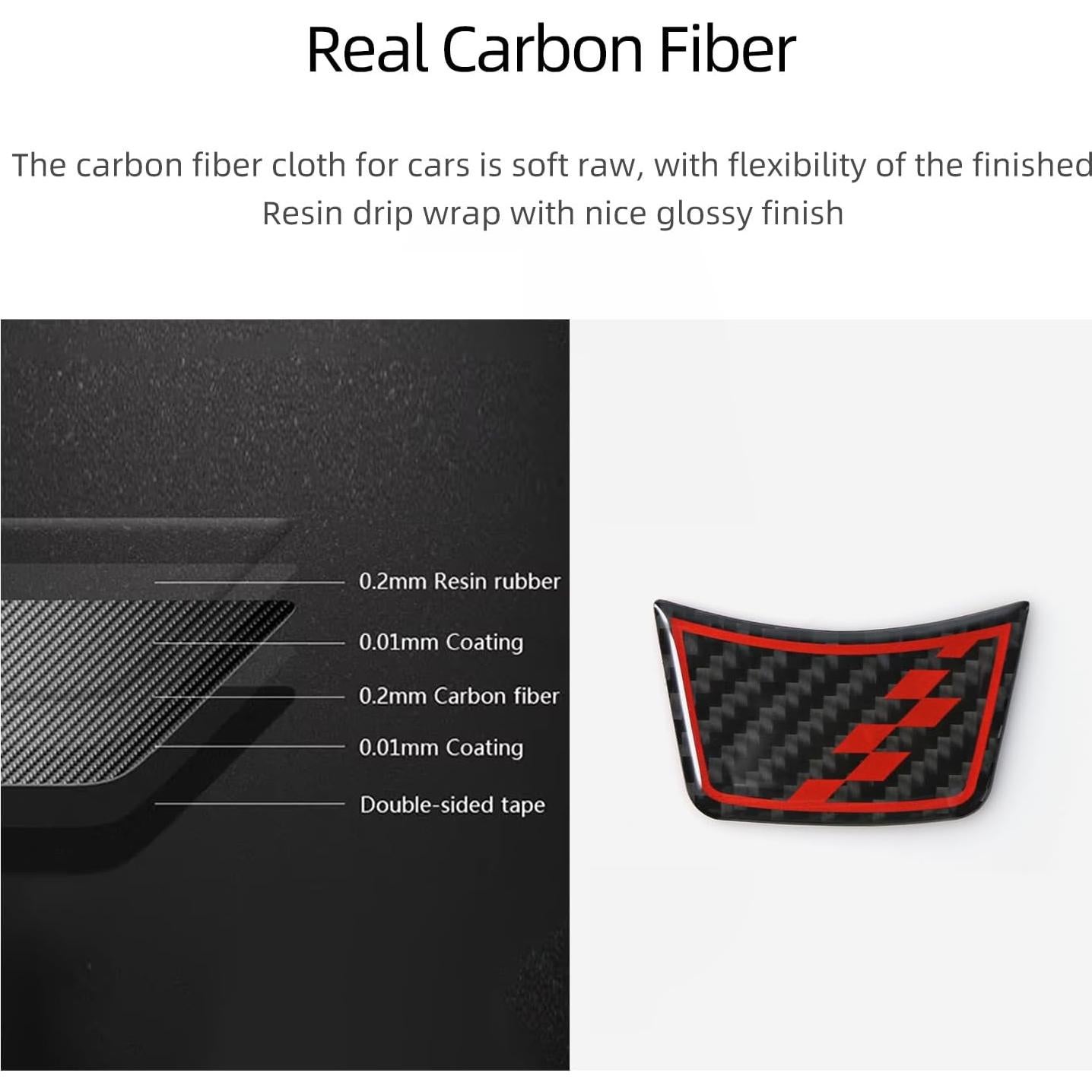 Sticker Panel Inferior Volante Carbono BETTERHUMZ Audi A6 2012-2018