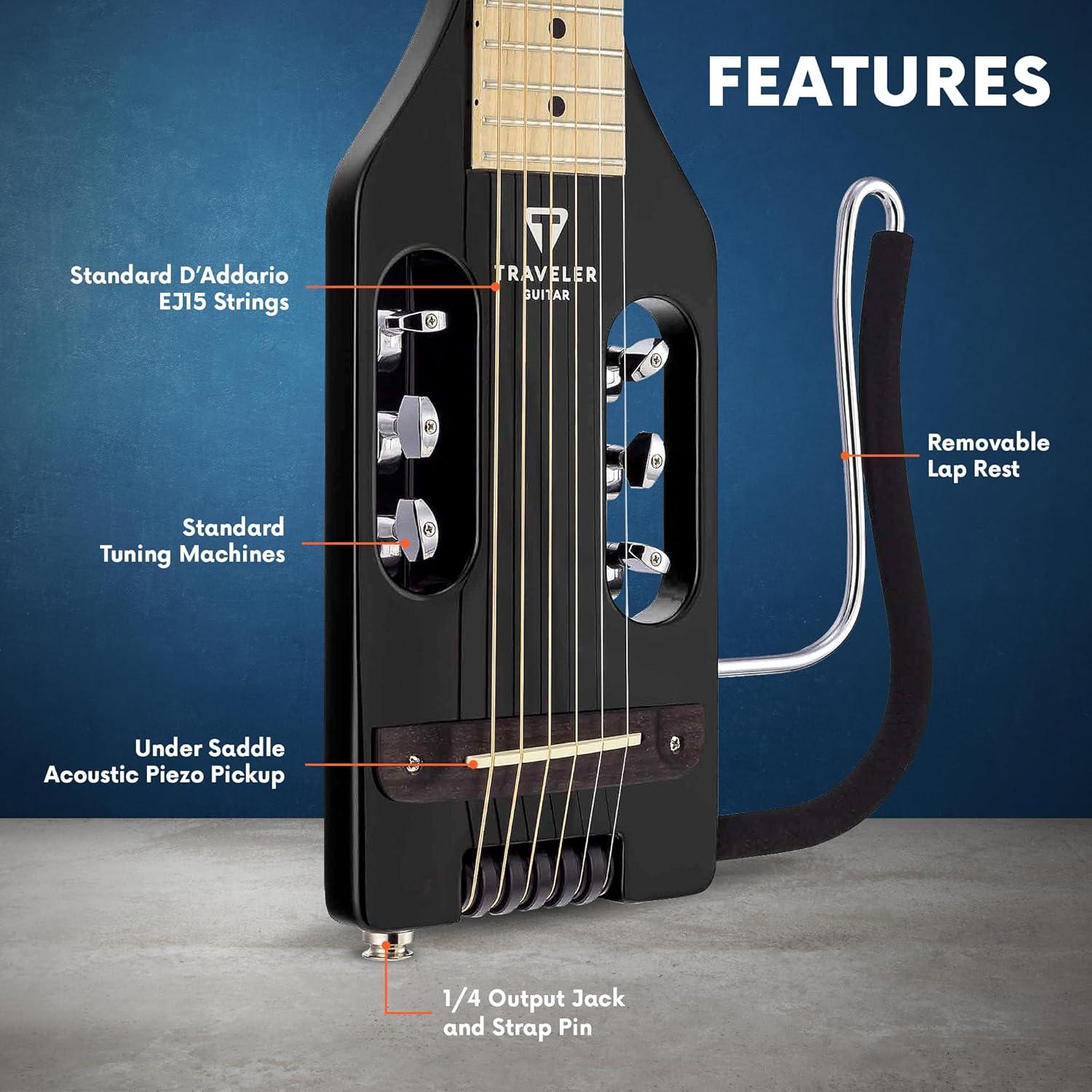 Guitarra Acústica Eléctrica Traveler Ultra-Ligera 28 cm