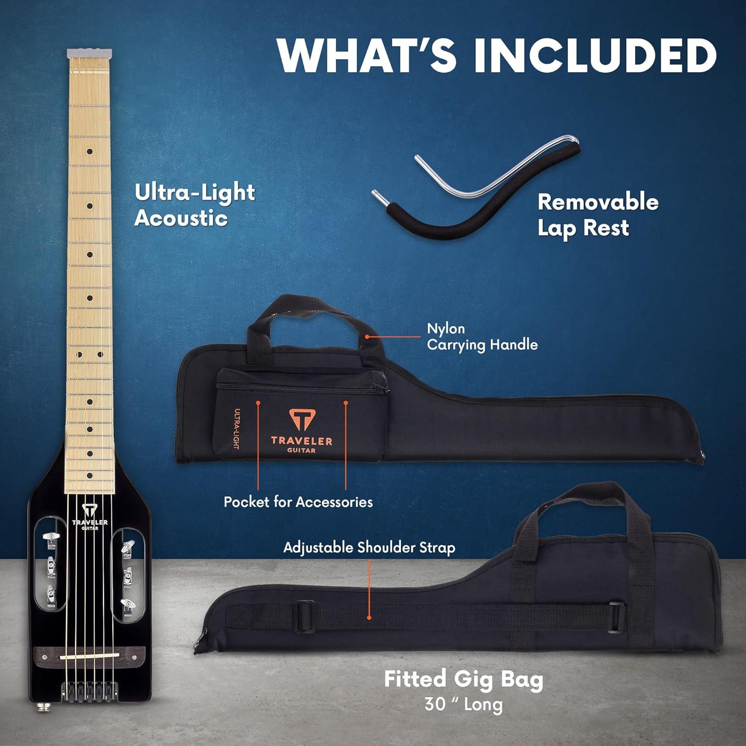 Guitarra Acústica Eléctrica Traveler Ultra-Ligera 28 cm