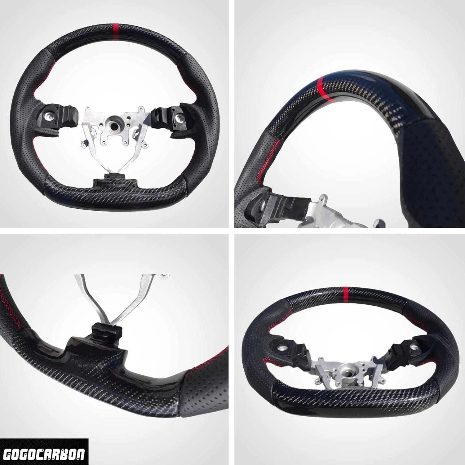 Volante de Carbono GOGOCARBON 350mm D para Subaru WRX STI 2008-2014