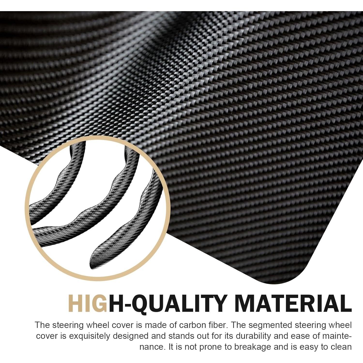 Cubierta de Volante Antideslizante Ferianl 36.8-38.1 cm Carbono