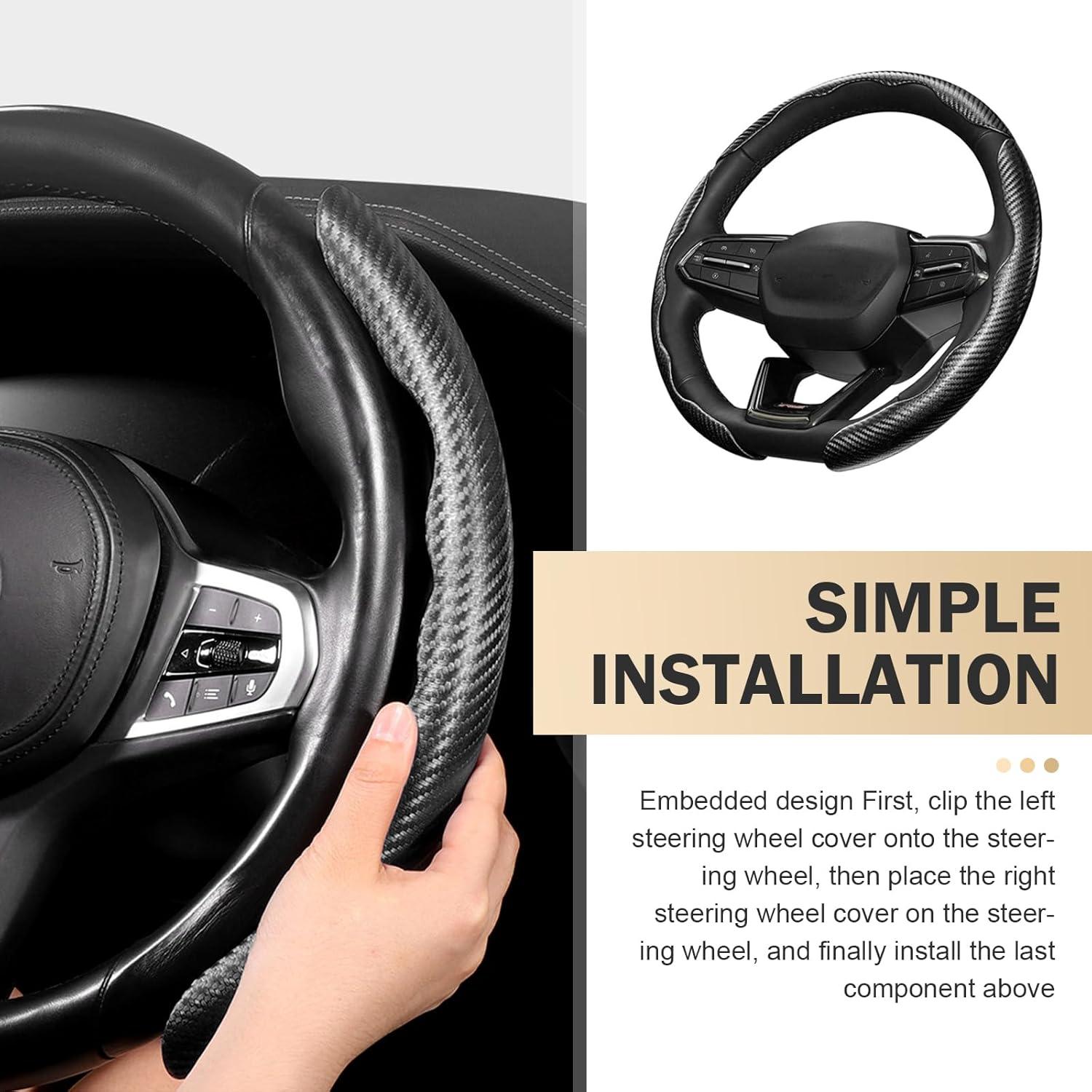 Cubierta de Volante Antideslizante Ferianl 36.8-38.1 cm Carbono