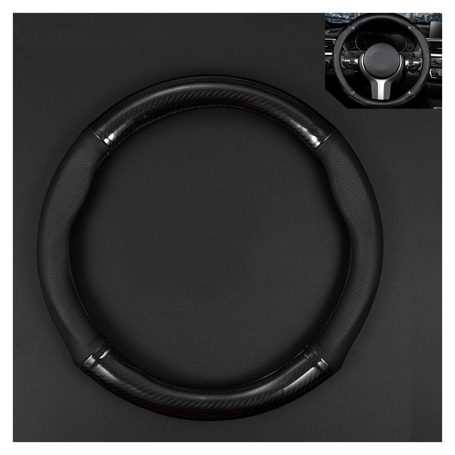 Cubierta de Volante DACIRTY Antideslizante Fibra de Carbono