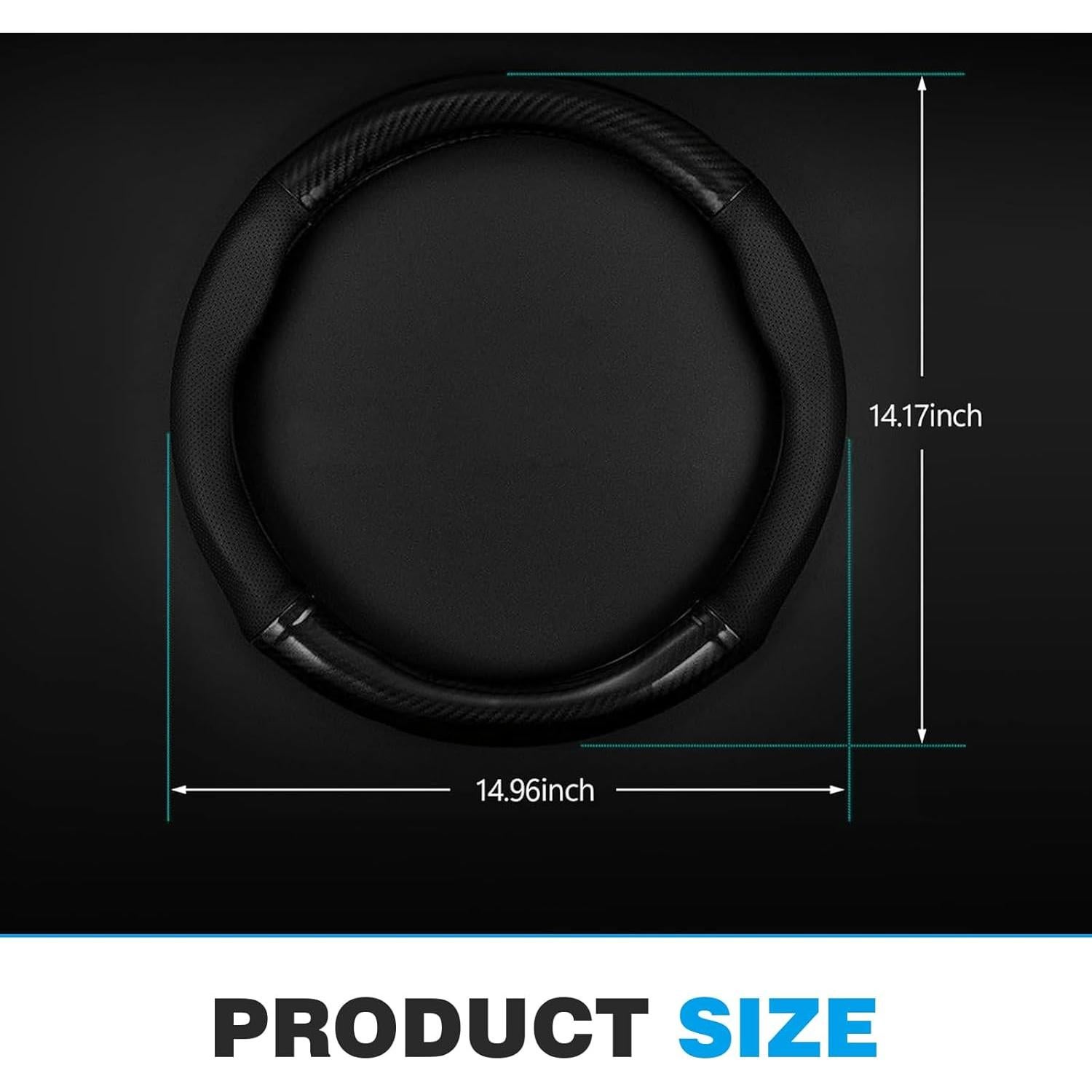 Cubierta de Volante DACIRTY Antideslizante Fibra de Carbono