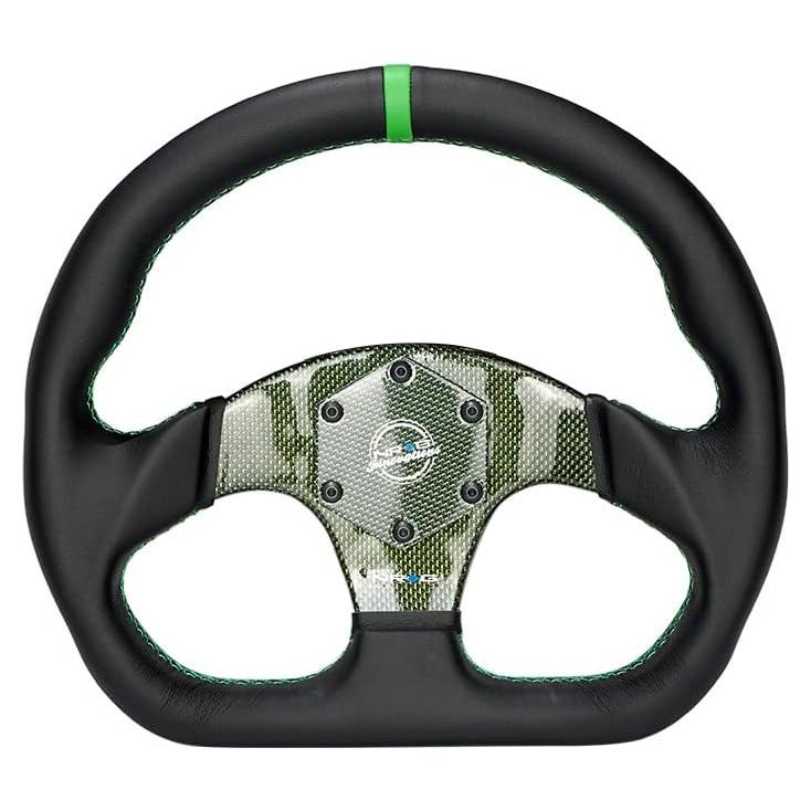 Volante de Fibra de Carbono NRG Innovations 320mm Verde