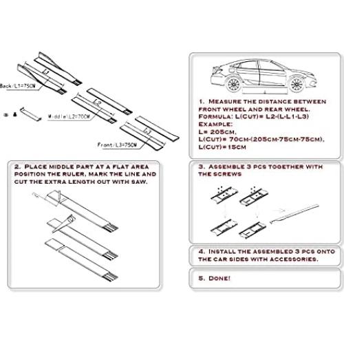 Extensiones de Labio de Parachoques Frontal W-POWER para BMW F44