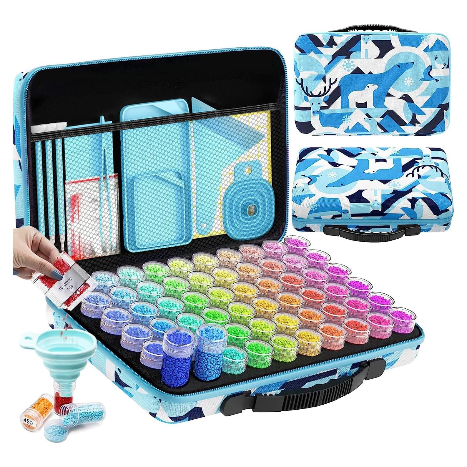 ARTDOT Kit de Almacenamiento para Pintura de Diamante 60 Slots