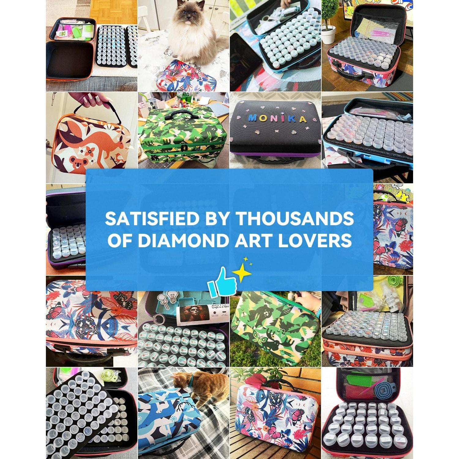 ARTDOT Kit de Almacenamiento para Pintura de Diamante 60 Slots