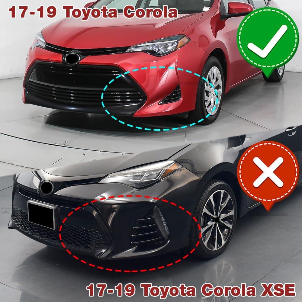 Kit de Parachoques Frontal 3 Piezas EPARTS Toyota Corolla 2017-2019