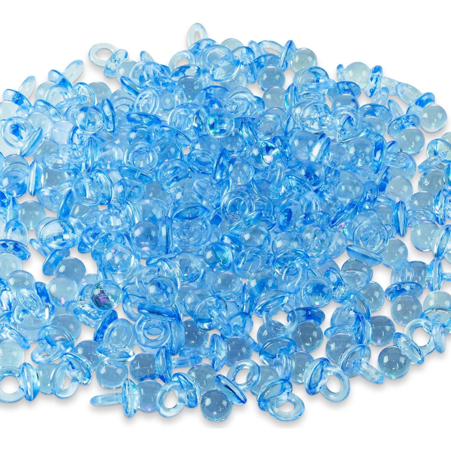 Mini Chupetes Acrílicos Super Z Outlet 144 Piezas Azul