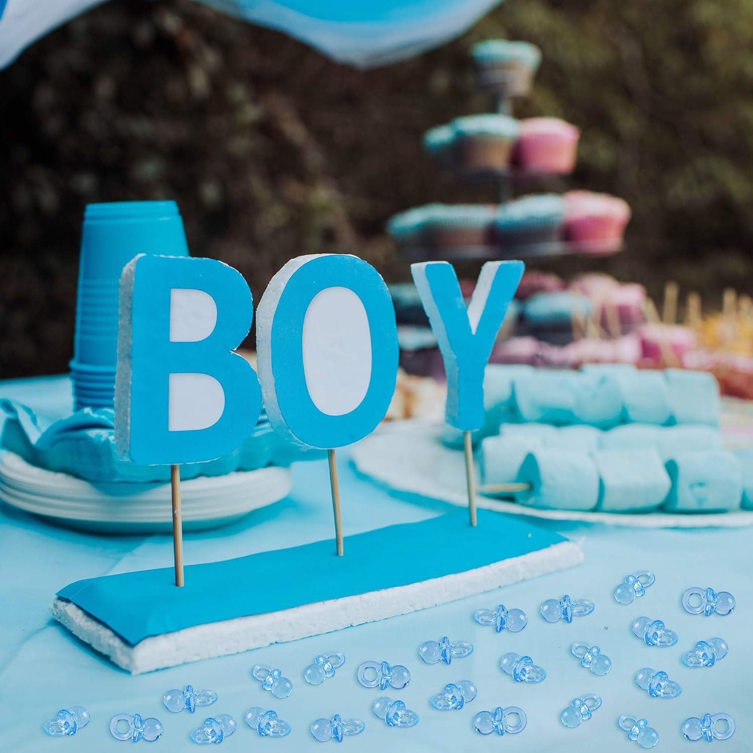 Mini Chupetes Acrílicos Super Z Outlet 144 Piezas Azul