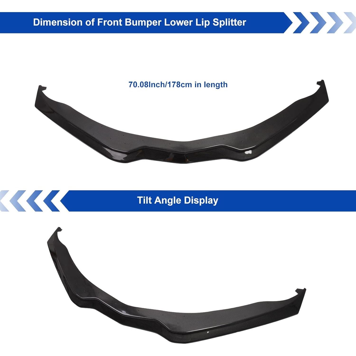 Splitter Inferior Parachoques Frontal NUBEHONE C7 Corvette 2015-2019