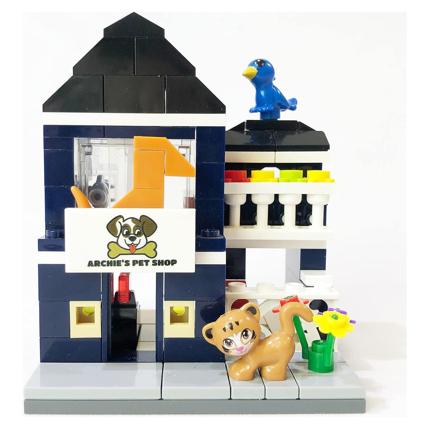 Tienda de Mascotas Archie Brick Loot 155 Piezas Compatible LEGO