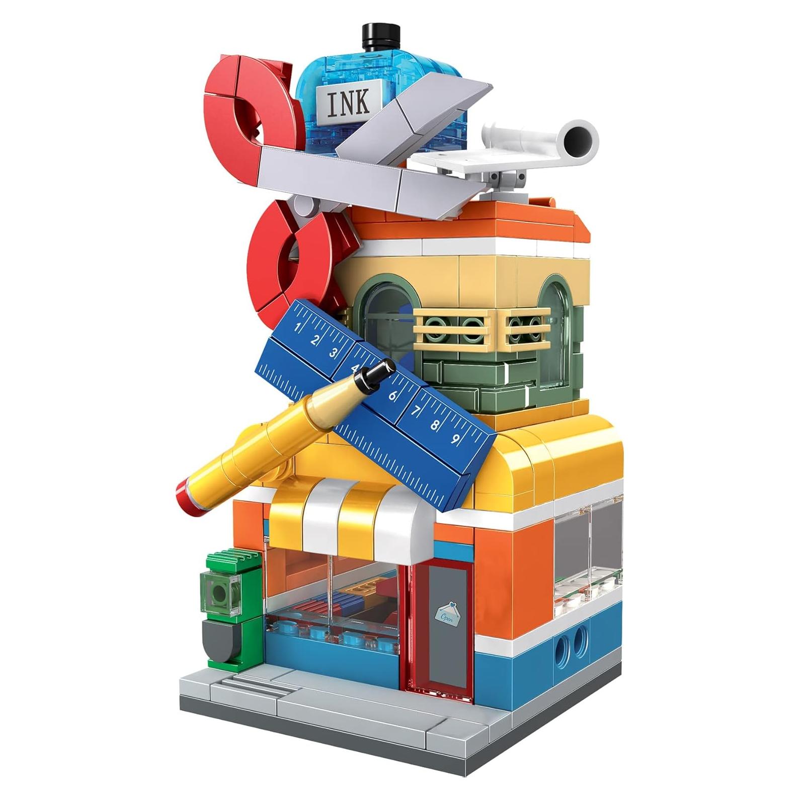 Tienda de Suministros de Arte Brick Loot - 220 Piezas - 8,89x6,35x12,7cm