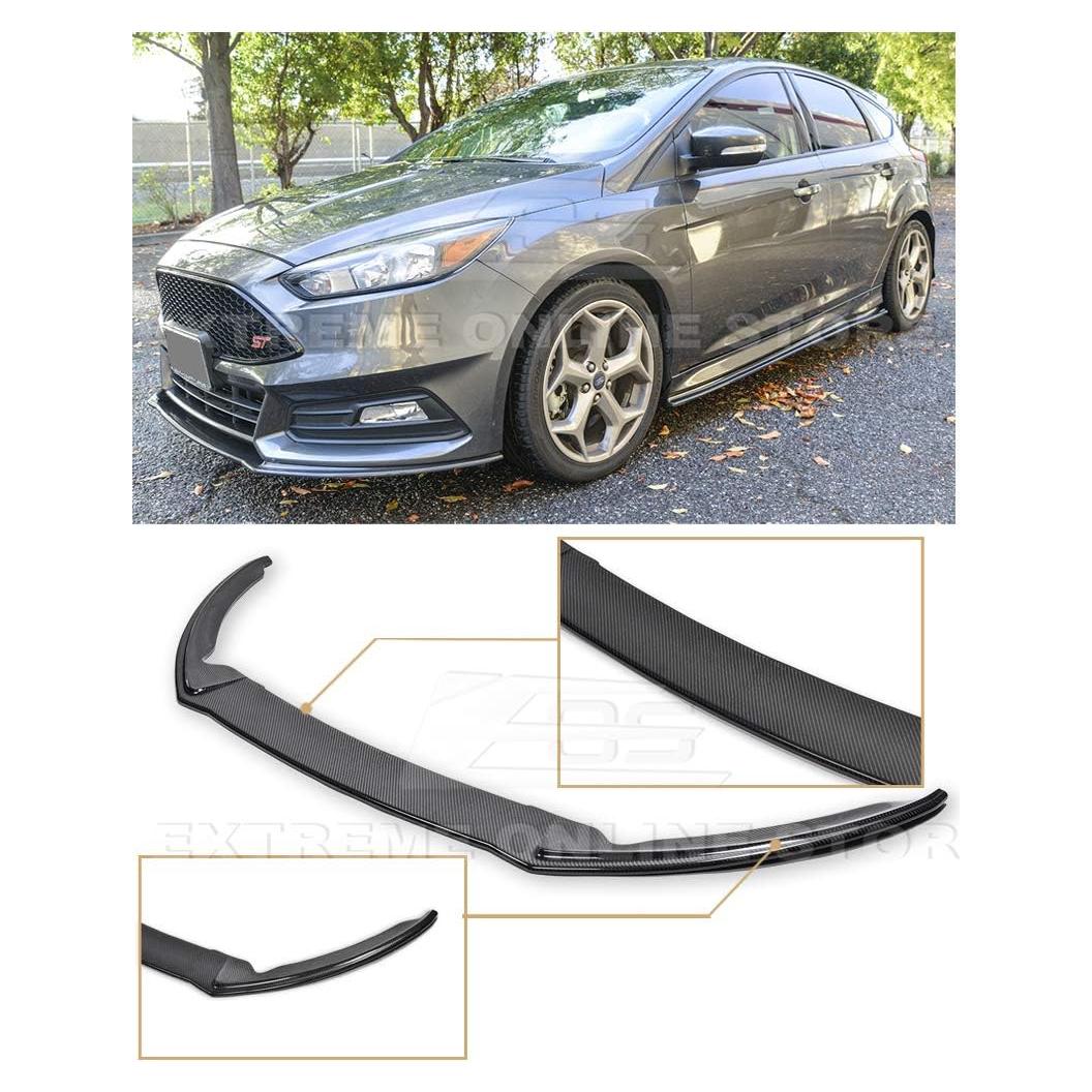 Splitter Inferior de Fibra de Carbono Extreme para Ford Focus ST 2015-2018