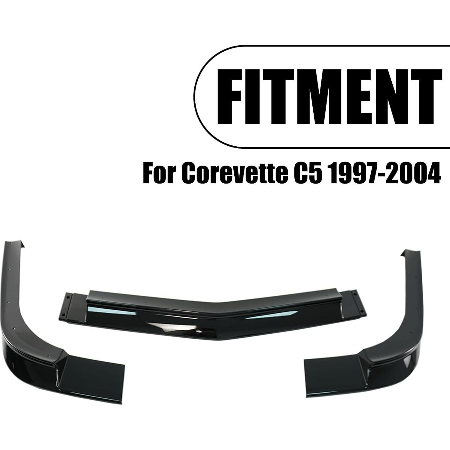 Divisor Frontal Corvette C5 1997-2004 PFRREOR Negro Brillante