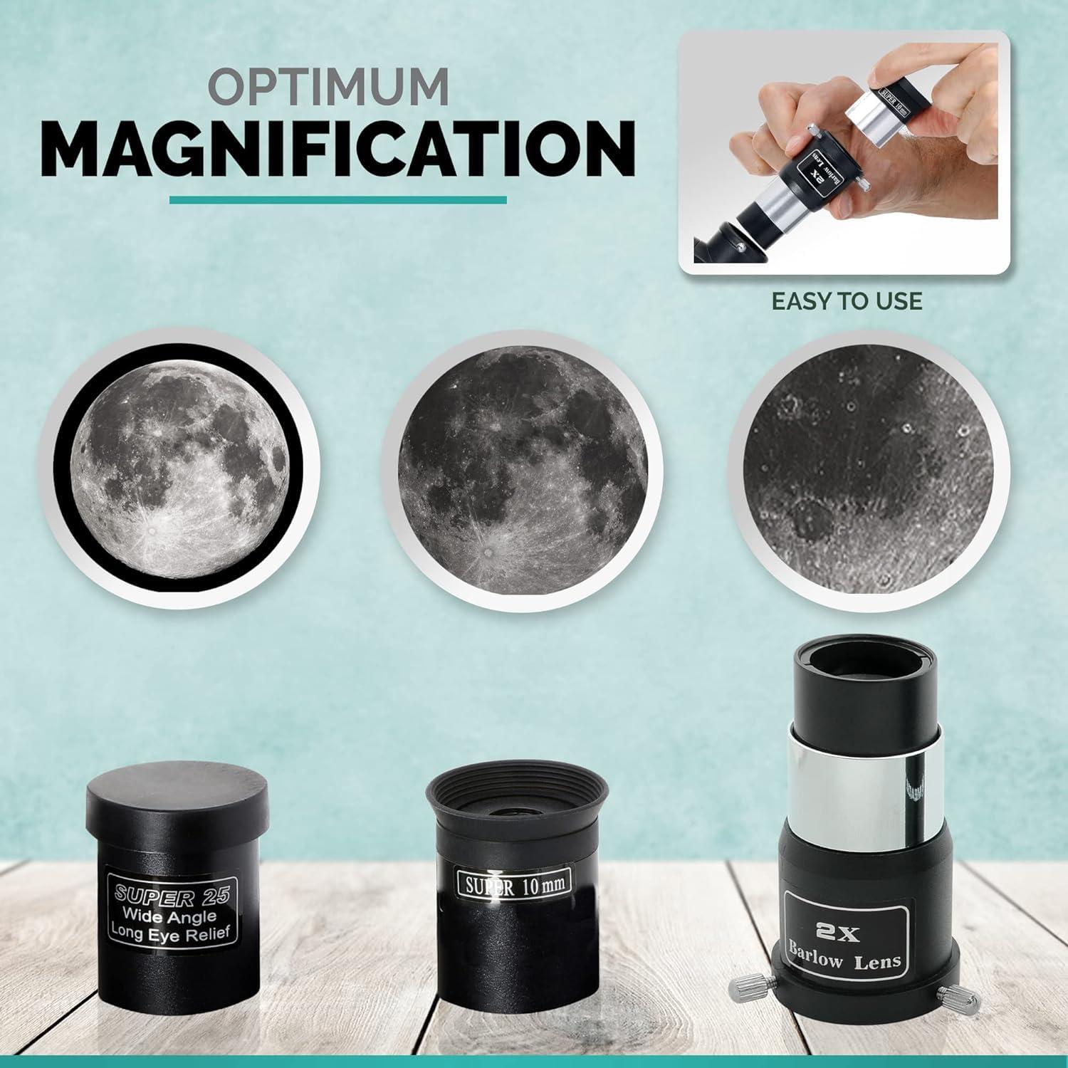 Telescopio Reflector AmScope 130mm Montura Ecuatorial