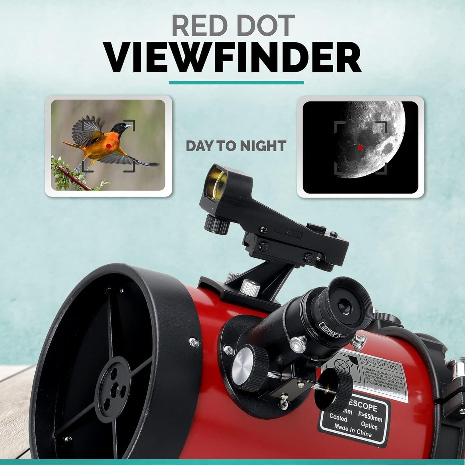 Telescopio Reflector AmScope 130mm Montura Ecuatorial