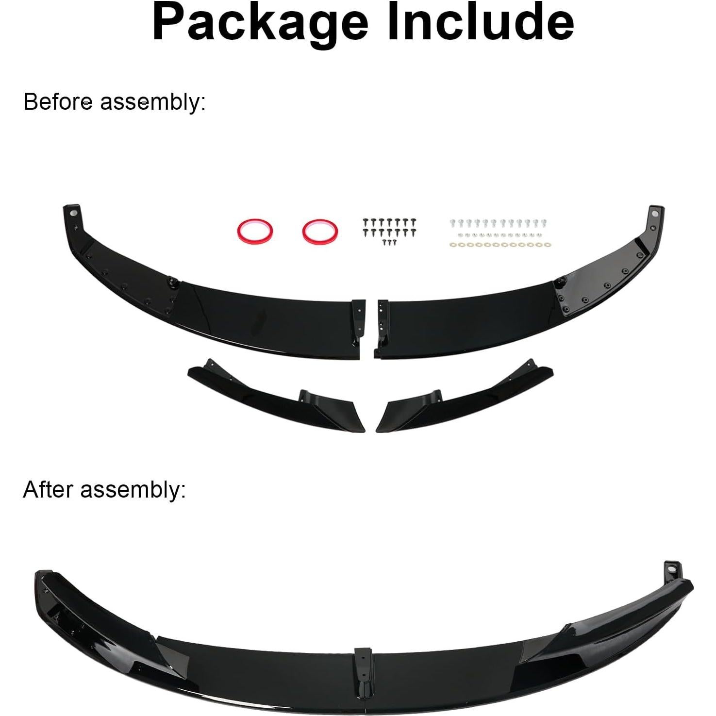 Lip Spoiler Frontal KHK para BMW Serie 3 F30 F31 M-Sport