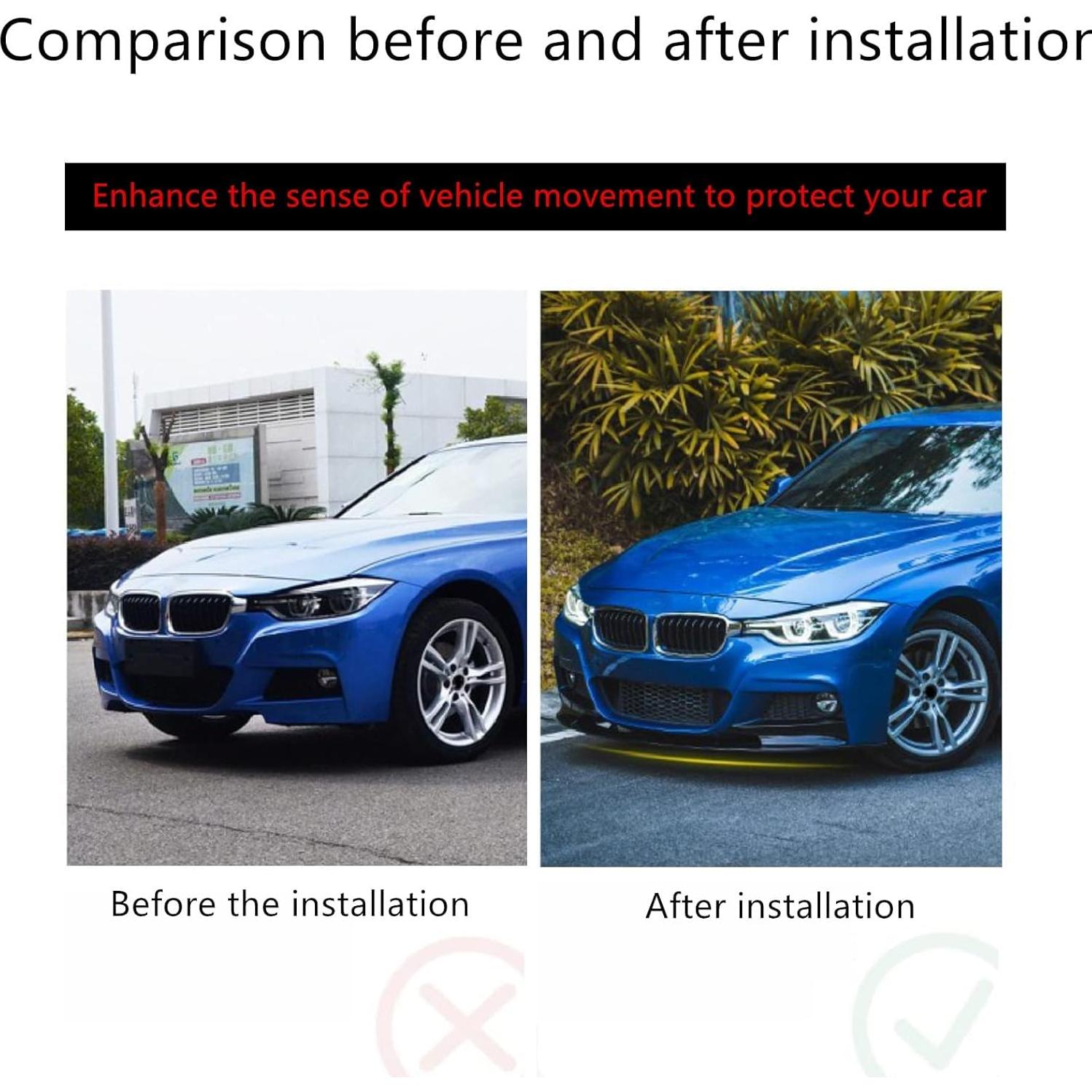 Labio Frontal BMW 3 Series 2012-2018 M Sport ABS Negro