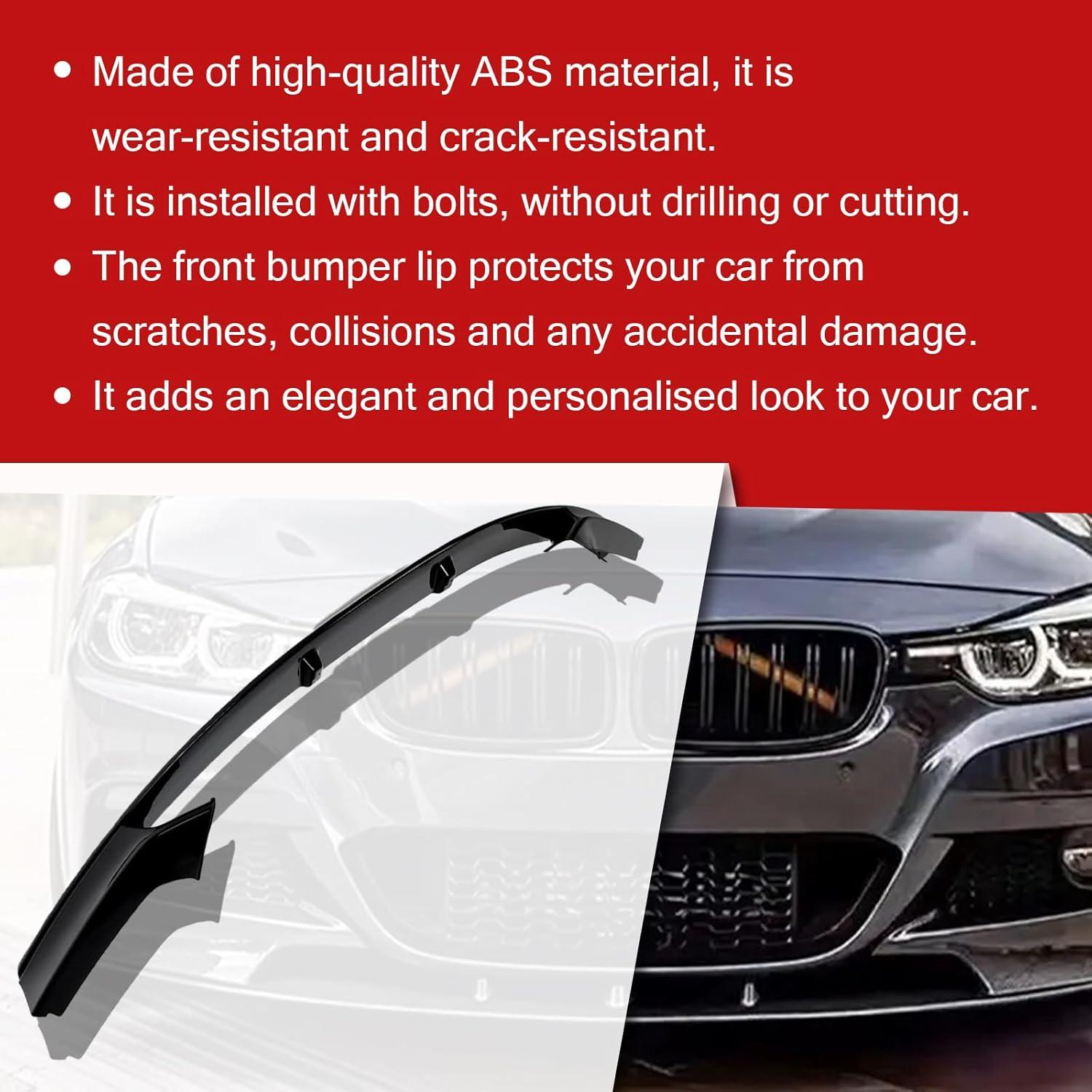 Labio Frontal BMW 3 Series 2012-2018 M Sport ABS Negro