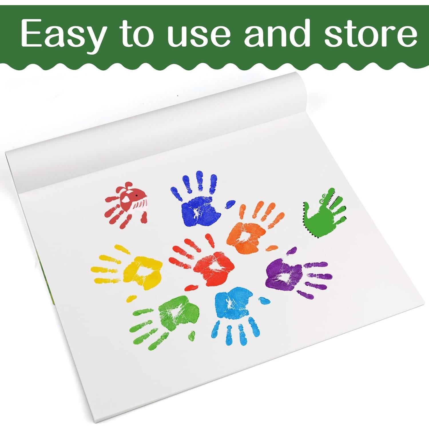 AROIC Bloc de Papel para Pintura con Dedos 36 Hojas 28x36 cm