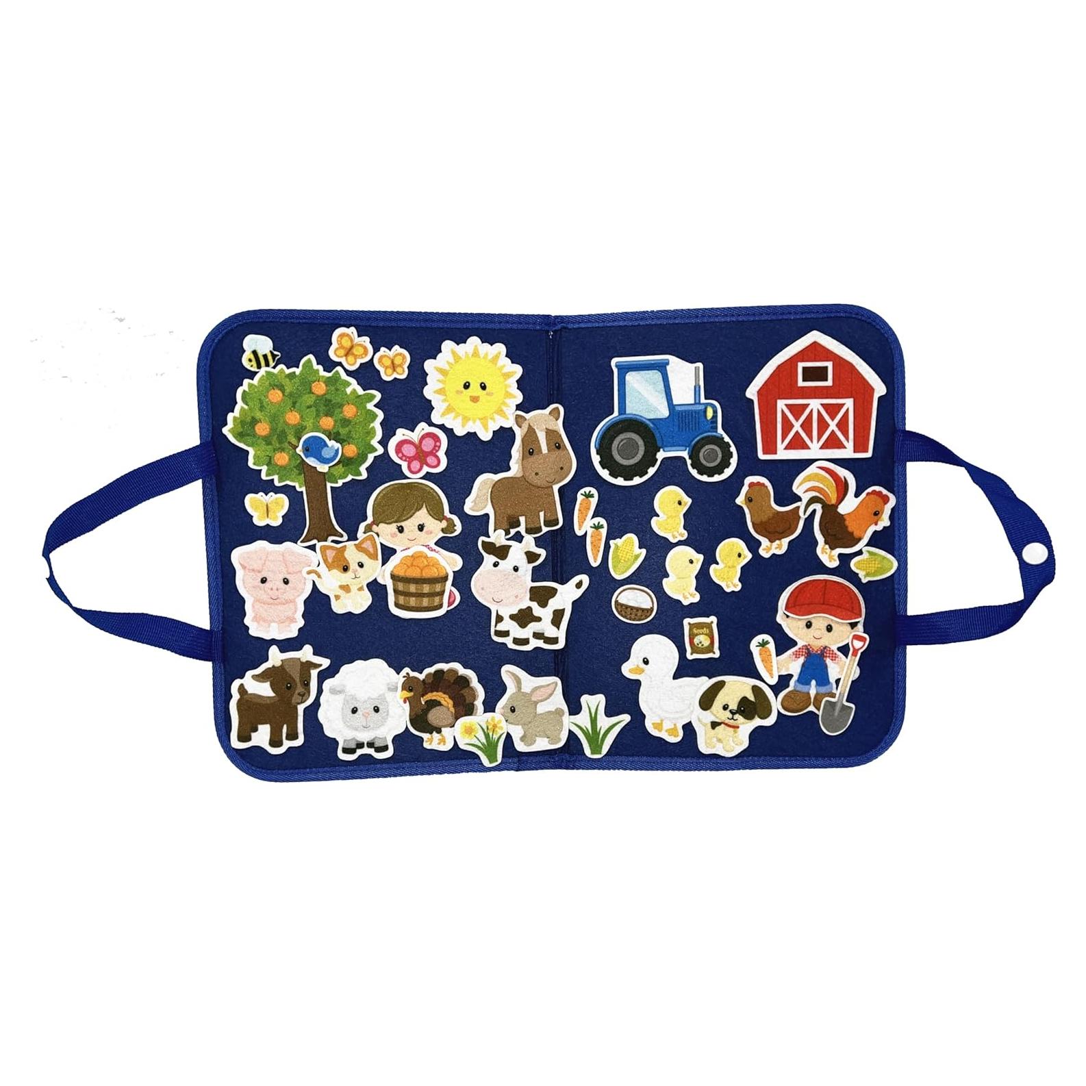 Figuras de Fieltro de Animales de Granja 37 Piezas