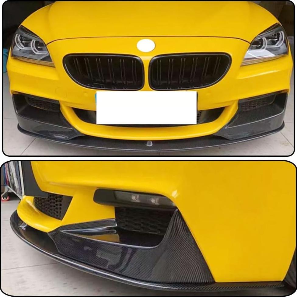 Divisor de Parachoques Frontal BMW Serie 6 F06 F12 F13 M Sport 2012-2018 - Fibra de Carbono