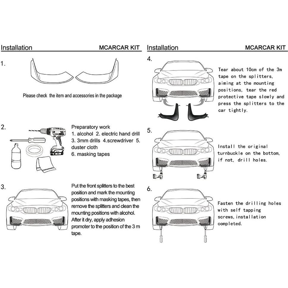 Divisor de Parachoques Frontal BMW Serie 6 F06 F12 F13 M Sport 2012-2018 - Fibra de Carbono