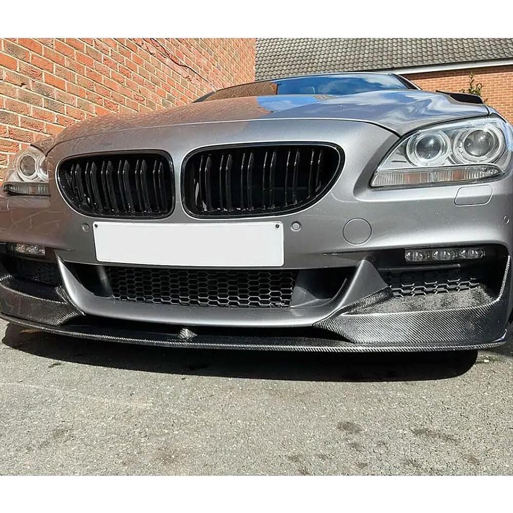Divisor de Parachoques Frontal BMW Serie 6 F06 F12 F13 M Sport 2012-2018 - Fibra de Carbono