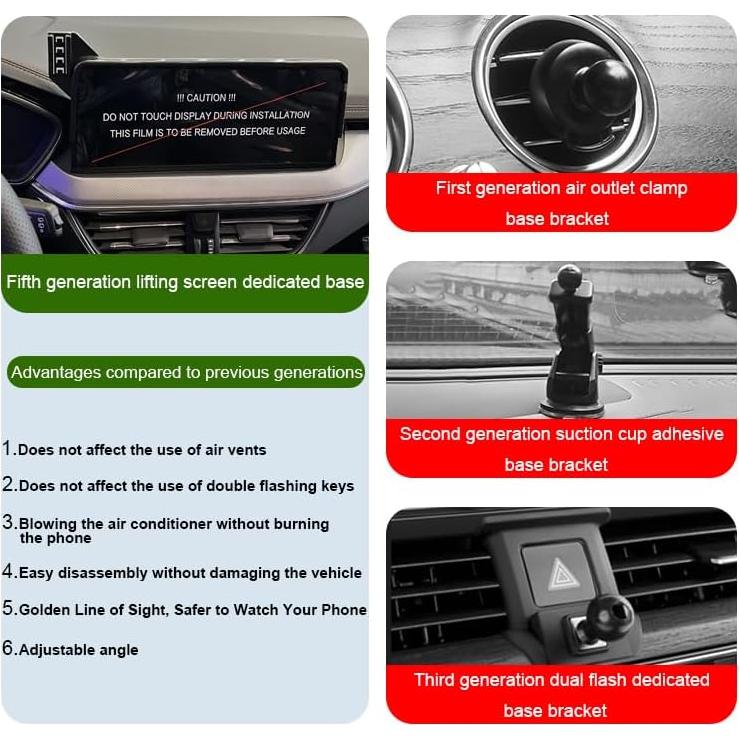 Soporte para teléfono de coche MikeHam para BMW Serie 3/4 2023-2024